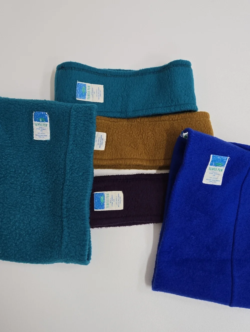 VTG Fleece‎ Made USA Turtle Fur Ski  Headband And Gaiter Bundle Retro 5 Piece